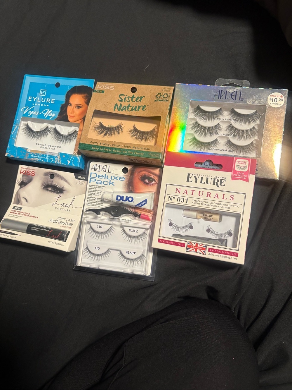 NEW Eyelash Bundle Mixed False Eyelash Lot - Eylure, Ardell, Kiss Faux Mink NWT